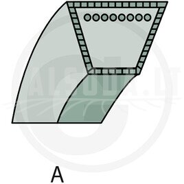 AS-Motor V-diržas
A tipas Matmenys: 10 x 598 Modeliams: 53 B1, 53 B5, 53 B6