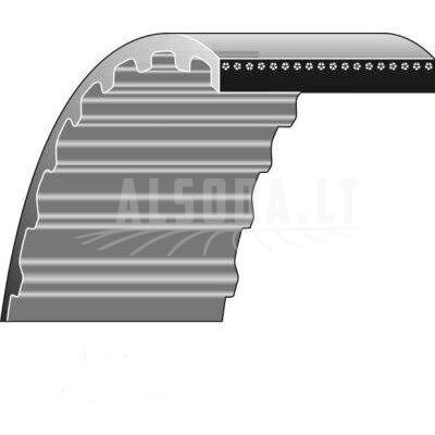 Dantytas diržas John Deere 25x656mm La