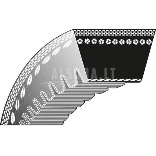 Dantytas diržas Kubota 9,50x955mm La