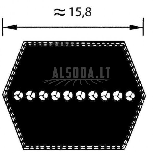 Dvipusis diržas  BB138 1