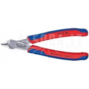 Elektronikos žnyplės 125mm INOX su prispaudimu, Knipex