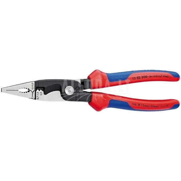 Elektros instaliacijos replės 200mm, Knipex