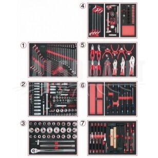 Įrankių rinkinys  mechanikui  316-vnt SCS, KS Tools