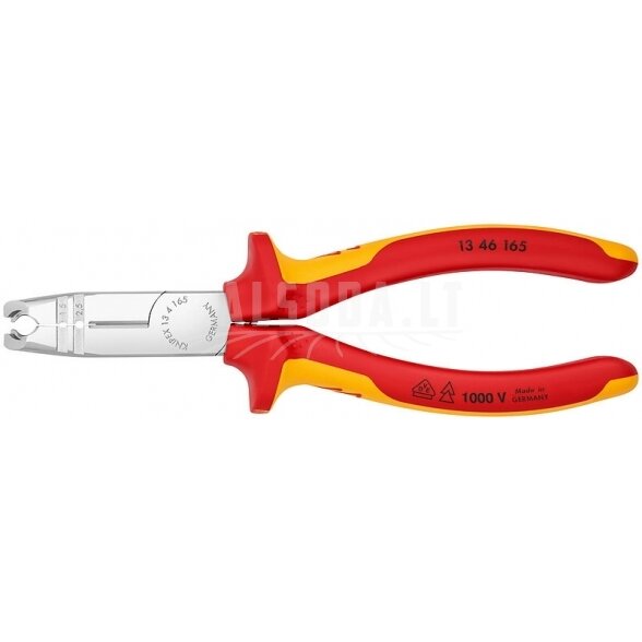 Kabelių nužievinimo replės D8-13mm + 1,5/2,5mm3 VDE, Knipex