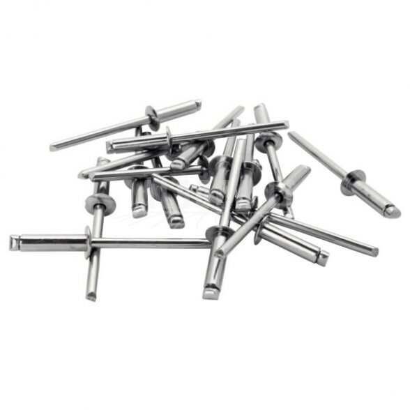 Nerūdijančio plieno kniedės4,0x12mm 50pcs + Drill C, Rapid 3