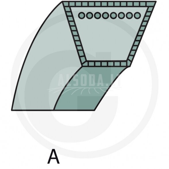 Optibelt V-diržas
A tipas  12.7 x 2480 Modeliams: 105 Combi, 105 Combi 4WD