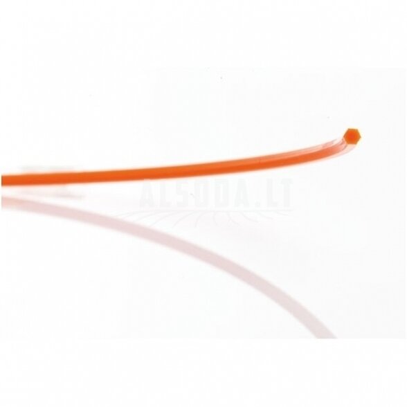 Pjovimo gija Ratioparts Nylon line (3,0 mm/15 m, oranžinė, 6-briaunė) 1