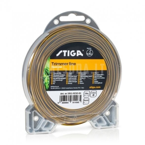 Pjovimo gija Stiga Tiger Line (3,0 mm.x15m., marga, apvali)