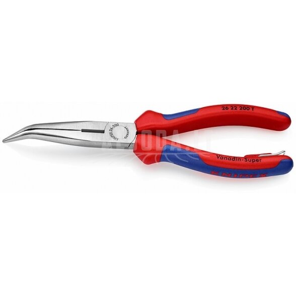 Smailianosės lenktos replės  200mm, Knipex