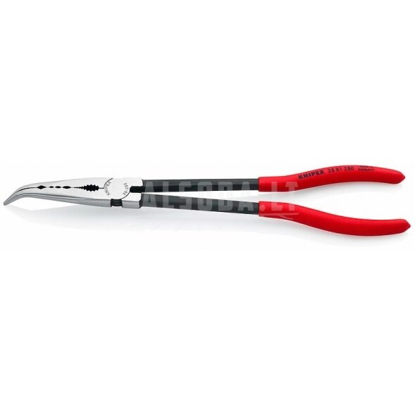 Smailianosės lenktos replės 280mm pailgintos, Knipex