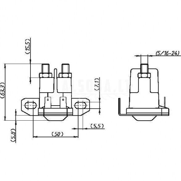 Solenoidas/Rėlė 1