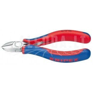 Žnyplės šoninio kirpimo 125mm su spyruokle, Knipex