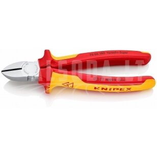 Žnyplės šoninio kirpimo 180mm VDE, Knipex