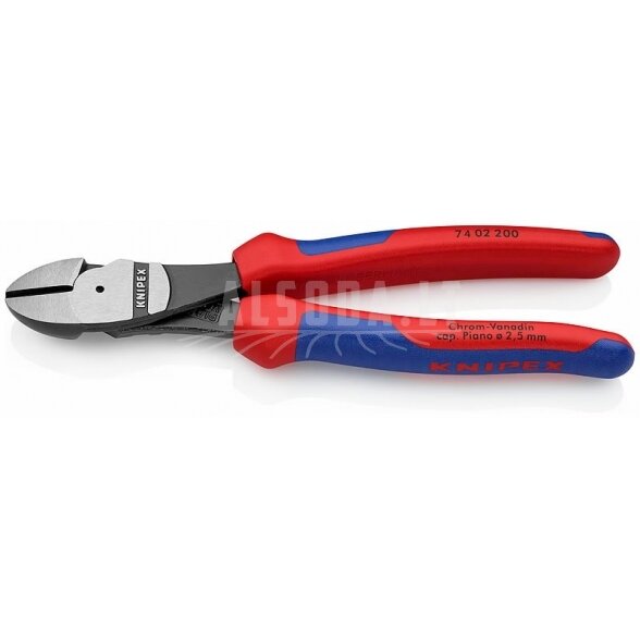 Žnyplės šoninio kirpimo 200mm, Knipex